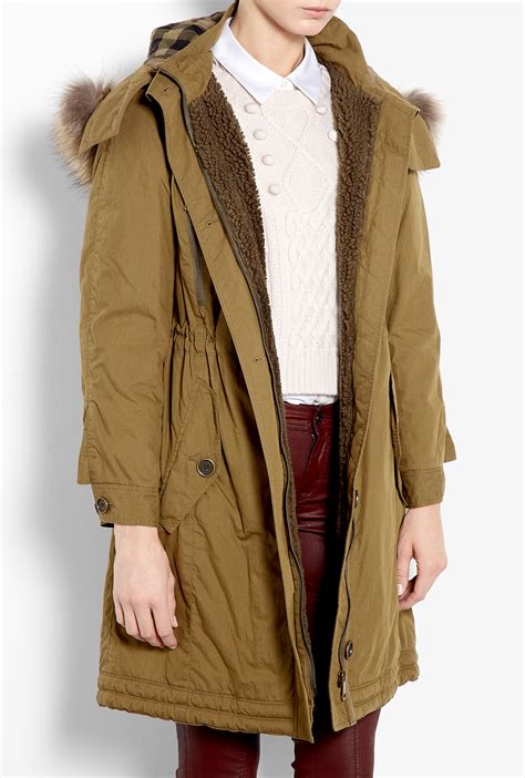 burberry brit women parka|burberry coats over stock.